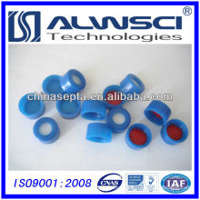 9mm PP Blue Agilent Cap with liner for HPLC Injection